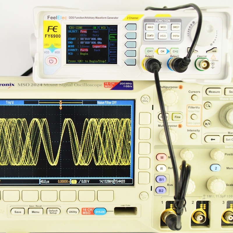 Function Arbitrary Waveform Generator - Feelelec FY6900 0-60MHz Fungsi Generator Sinyal