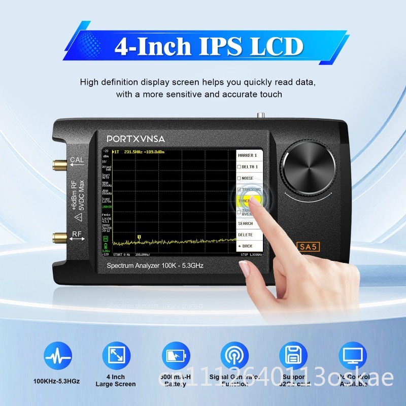 Signal Generator Spectrum Analyzer - SA5 Penganalisis Spektrum Genggam Multifungsi Layar