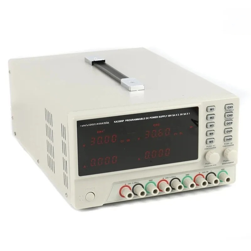 Linear Lab Power Supply Adjustable - Catu Daya Laboratorium Digital Tiga Jalur