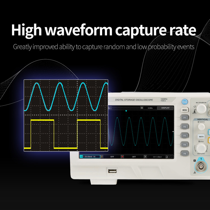 UNI-T UTD2102CEX + Osiloskop P - Digital Storage Oscilloscope 100Mhz ulasan dan harga