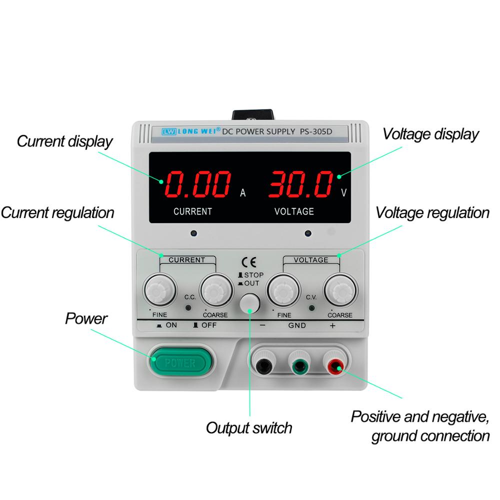 LW PS-305D 30V 5A 150W Catu Da - Linear Lab Power Supply Adjustable ulasan dan harga