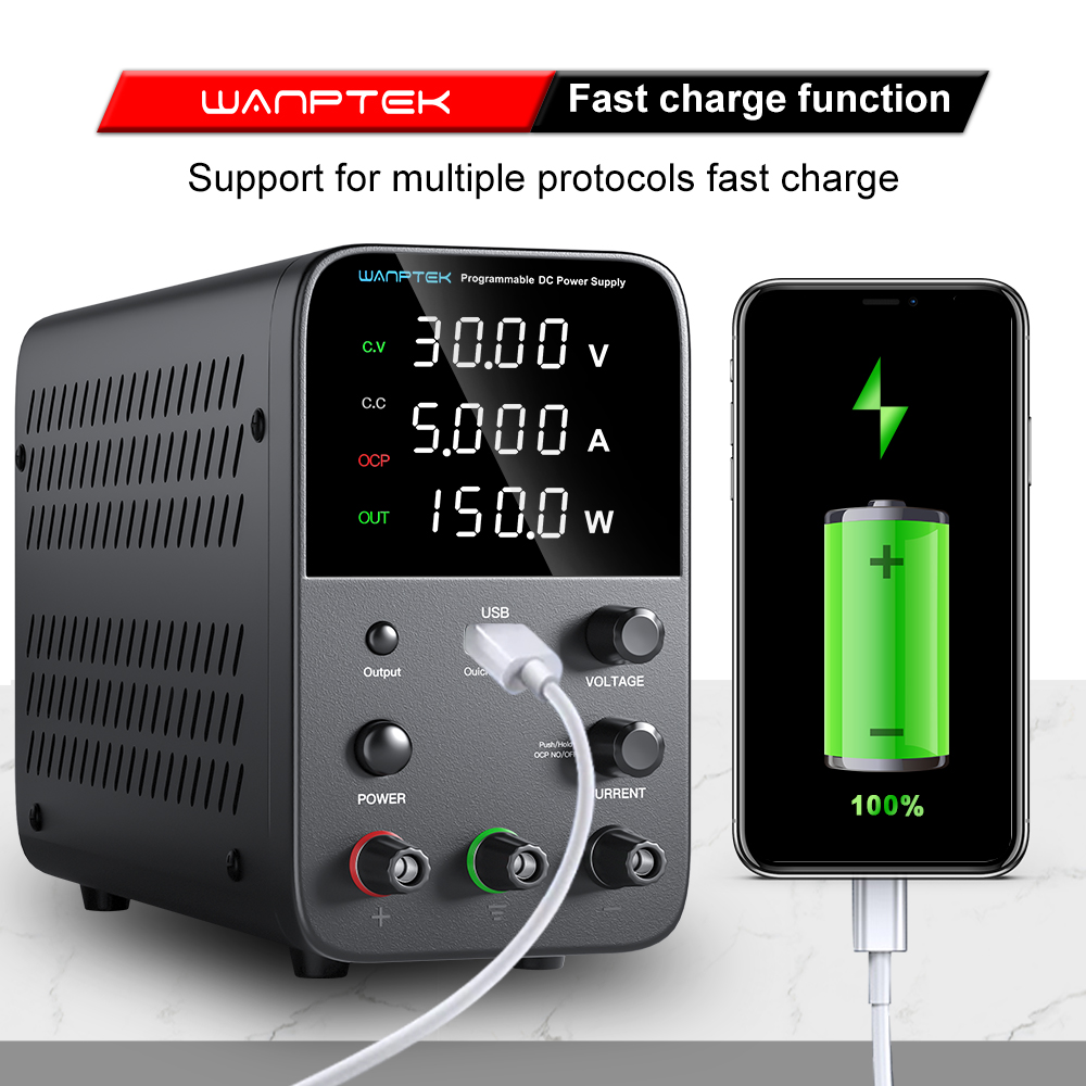 Catu Daya Laboratorium Wanptek - Programmable Dc Power Supply 30V 10A ulasan dan harga