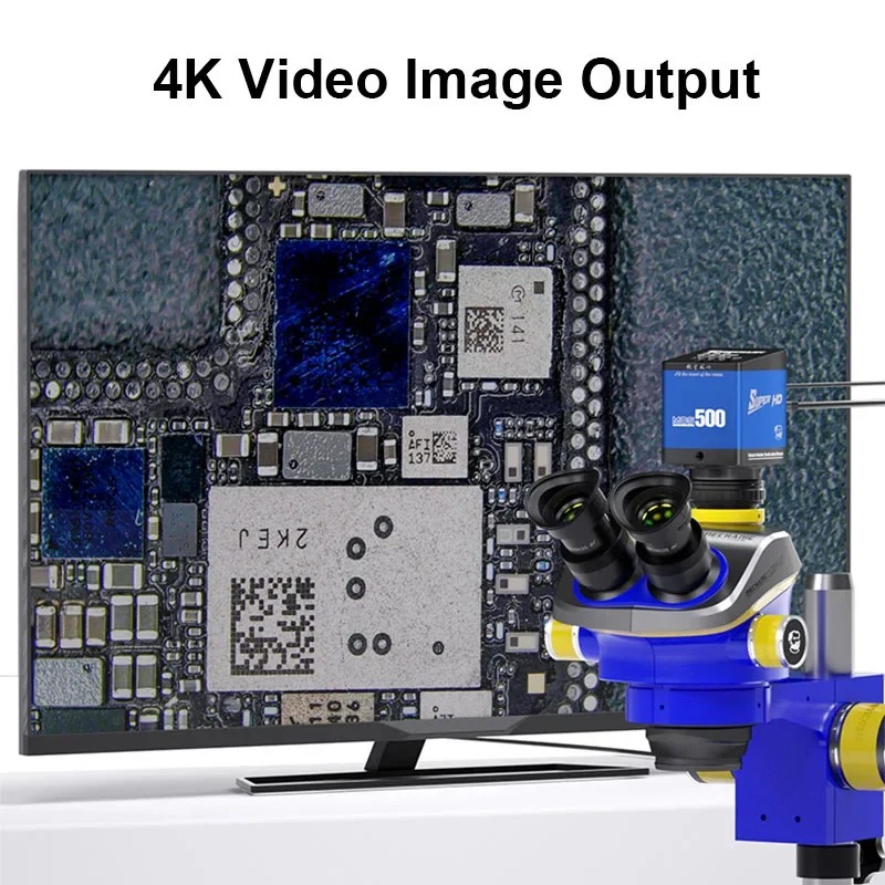 Kamera HD mekanik MOS 4K Pro/  - Stereo Trinocular Microscope Pcb ulasan dan harga