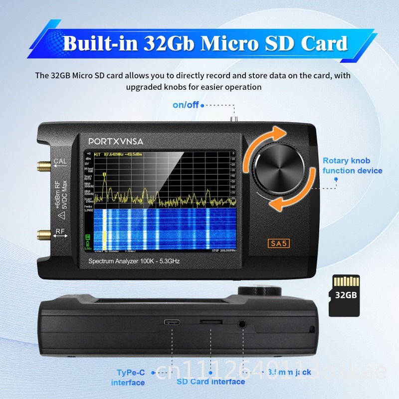 SA5 Penganalisis Spektrum Geng - Signal Generator Spectrum Analyzer ulasan dan harga