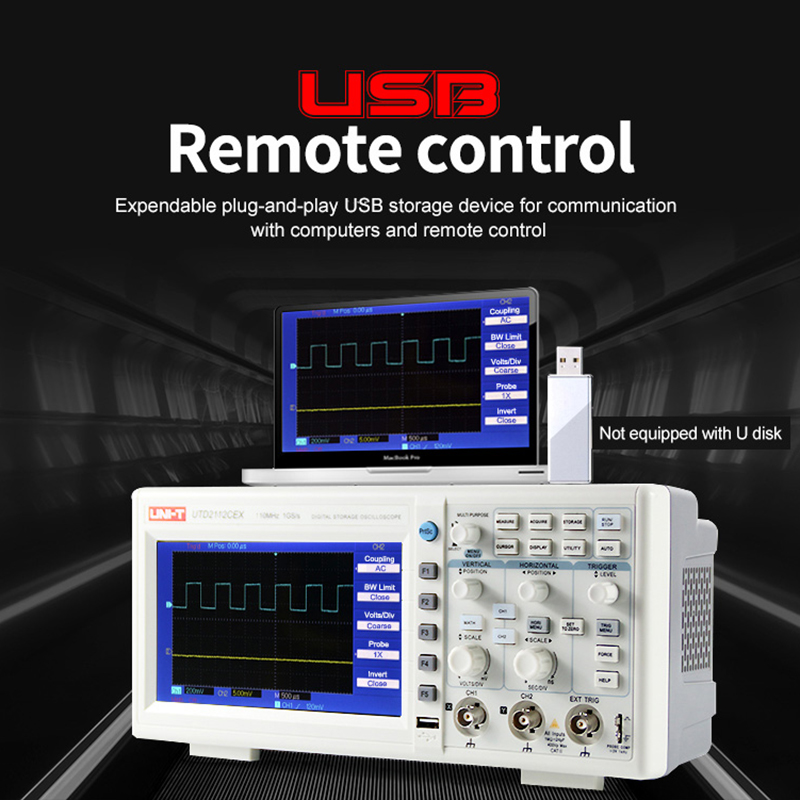 Osiloskop Digital UNI-T UTD210 - Digital Storage Oscilloscope 100Mhz ulasan dan harga