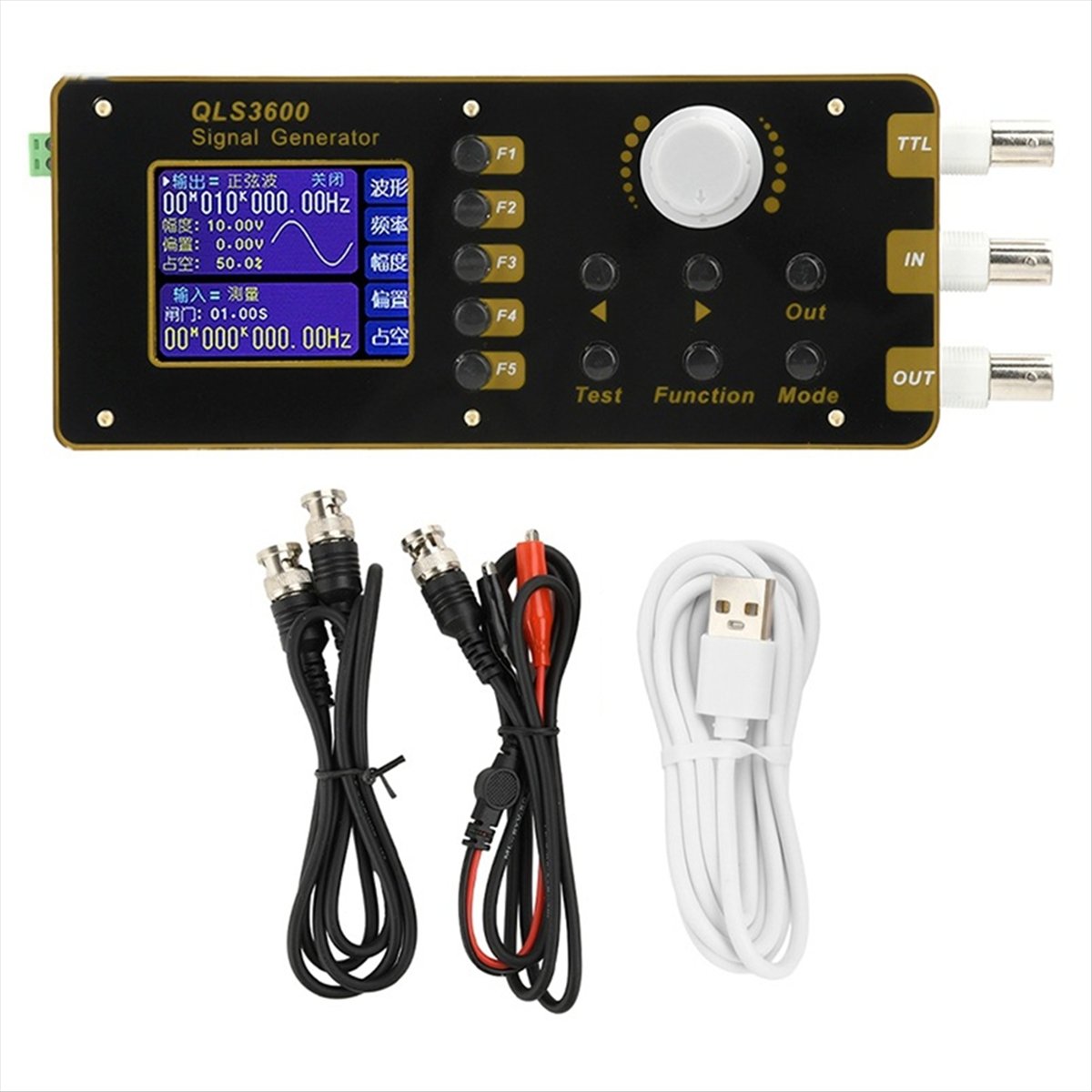 M85K QLS325S 2.4 Inci DDS Fung - Function Arbitrary Waveform Generator ulasan dan harga