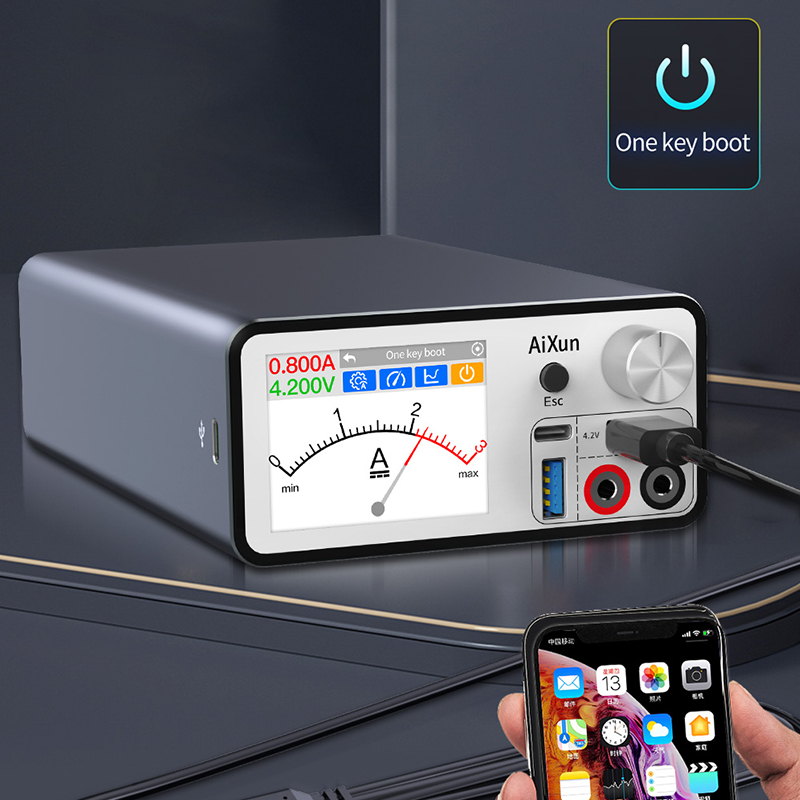 Aixun P2408S Catu Daya DC yang - Linear Lab Power Supply Adjustable ulasan dan harga
