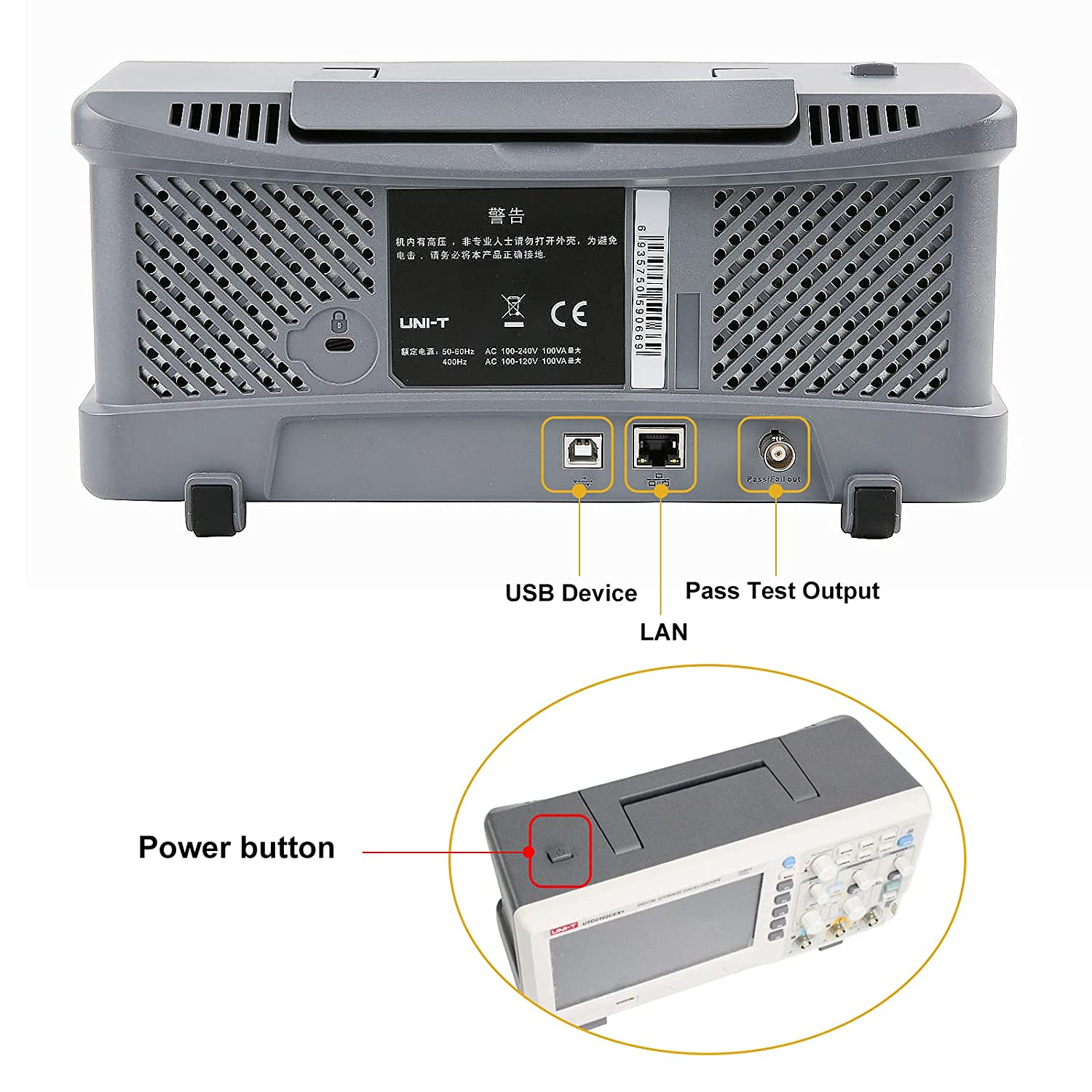 UTD2102CEX+ Osiloskop Penyimpa - Digital Storage Oscilloscope 100Mhz ulasan dan harga