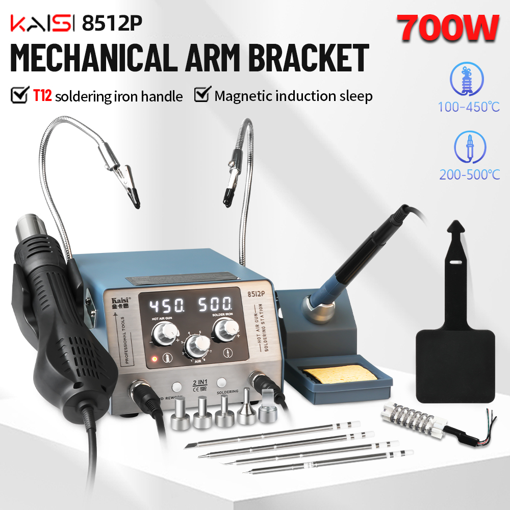 Kaisi stasiun solder, alat las - Hot Air Rework Station T12 ulasan dan harga