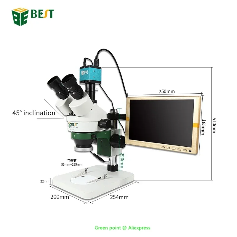 Mikroskop Trinokuler Zoom Digi - Stereo Trinocular Microscope Pcb ulasan dan harga