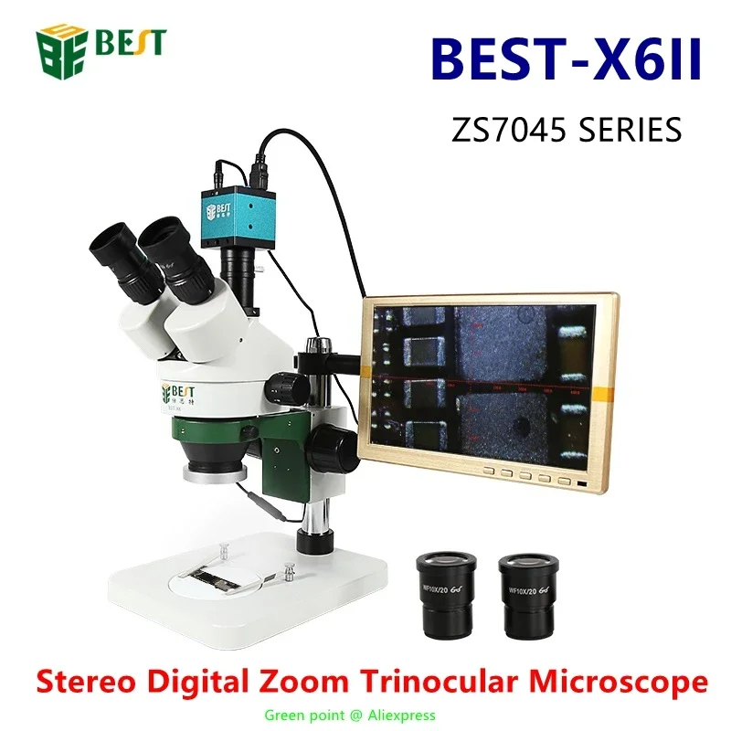 Mikroskop Trinokuler Zoom Digi - Stereo Trinocular Microscope Pcb ulasan dan harga